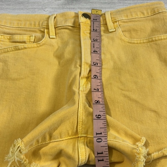 Frame Yellow Le Brigette Shorts Size 26 - Picture 7 of 9